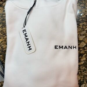 EMANH White Logo Sweatshirt
